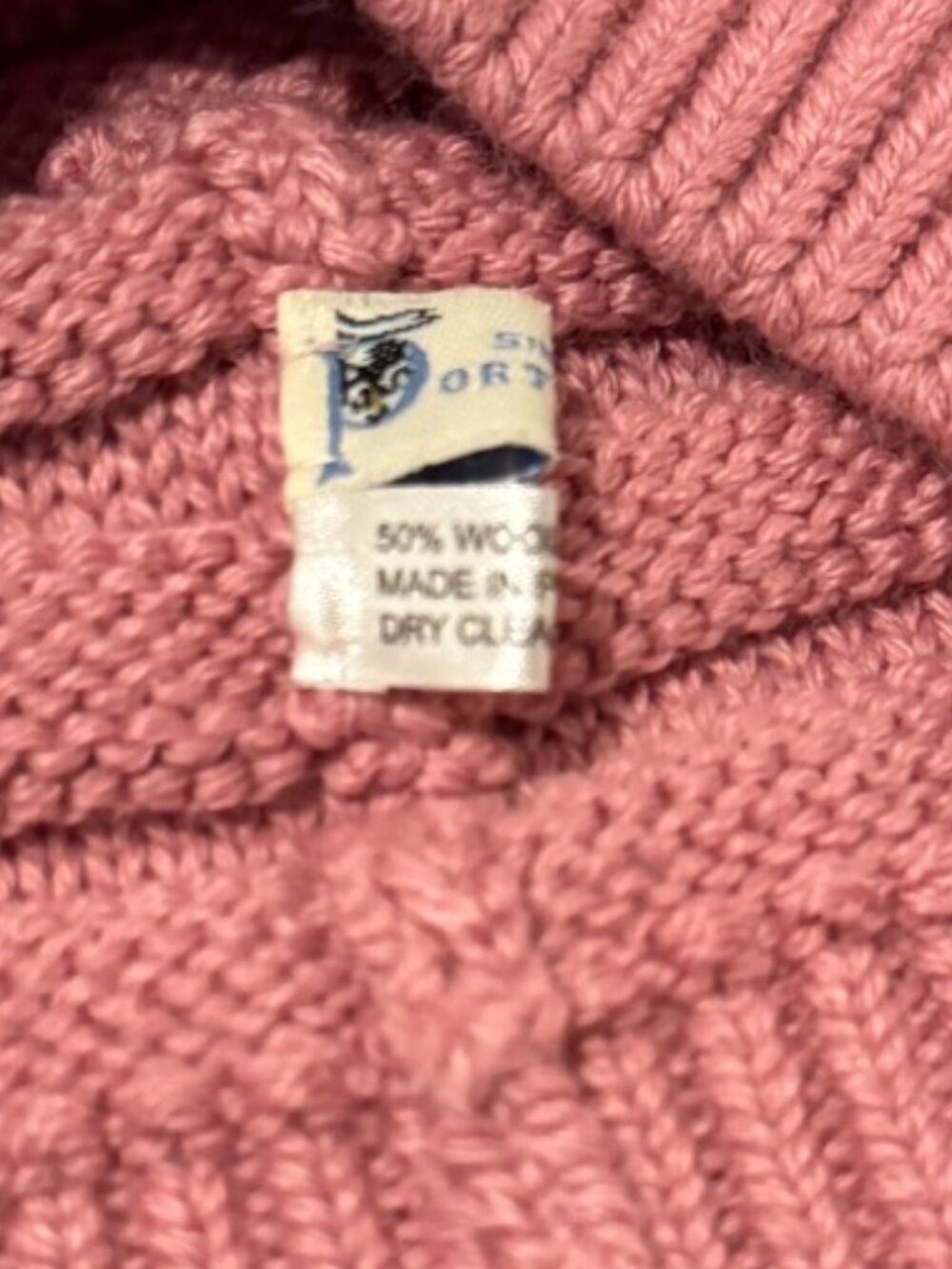 Portolano Knitted Pink Wool Winter Beanie - Perfect Condition - Picture 3 of 5